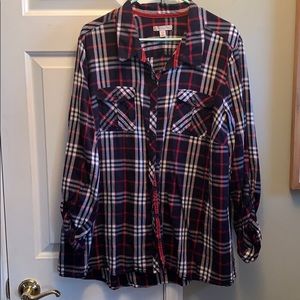 LS plaid shirt